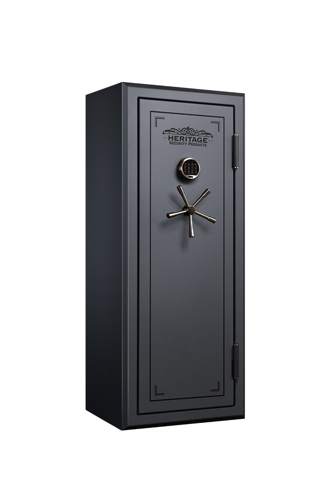 Heritage 24 Gun Fire and Water Safe with E-Lock, Silver Santex 24ESSH