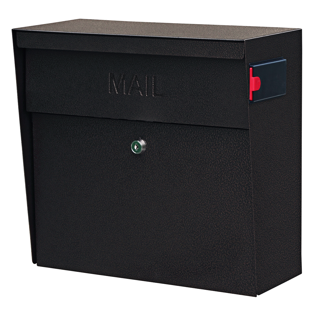 MailBoss 7164 Metro Wall Mount Locking Mailbox - Bronze GS7164