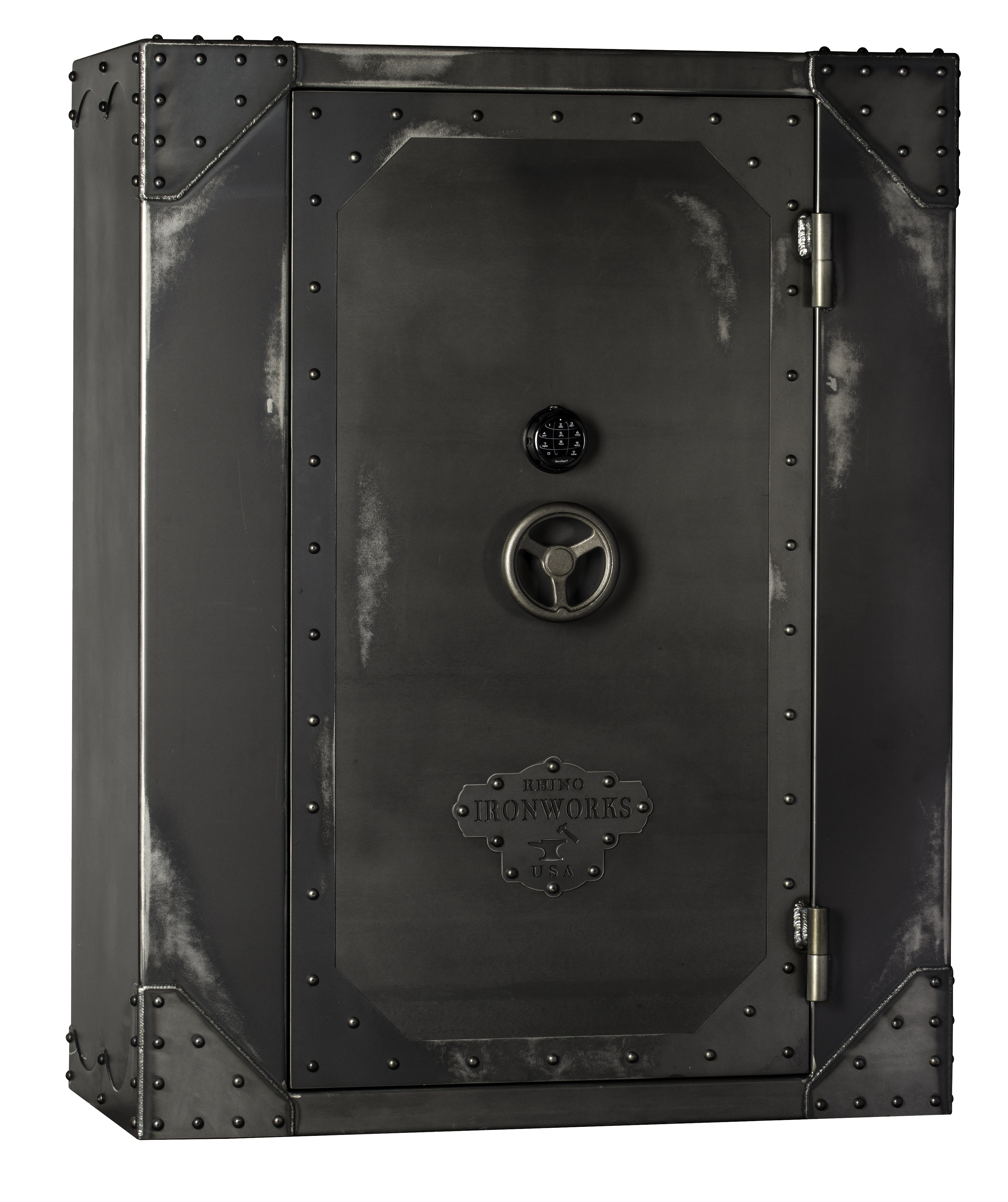  Rhino Aiw7256X Ironworks Aiw Series 90 Minute Fire Safe 71 Long Guns 10 Pistol Pockets Gun Safe Ironworks Aiw7256X