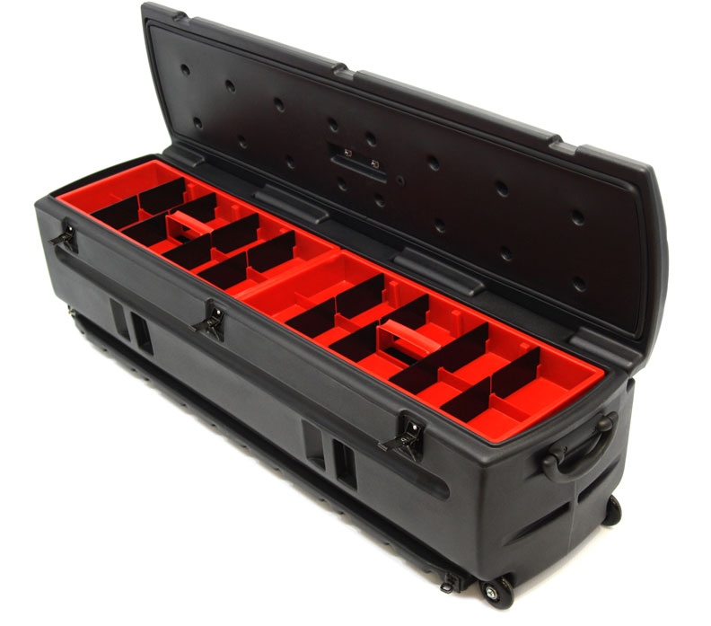 Tote - Interior-Exterior Portable Storage-Gun Case Includes Slide Bracket  Black
