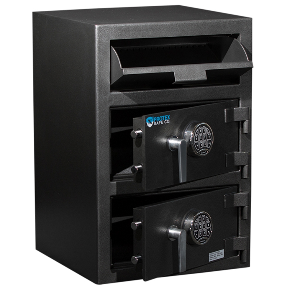 Protex FDD-3020 Safe - B-rated Duel Compartment Depository Safe | Gunsafes