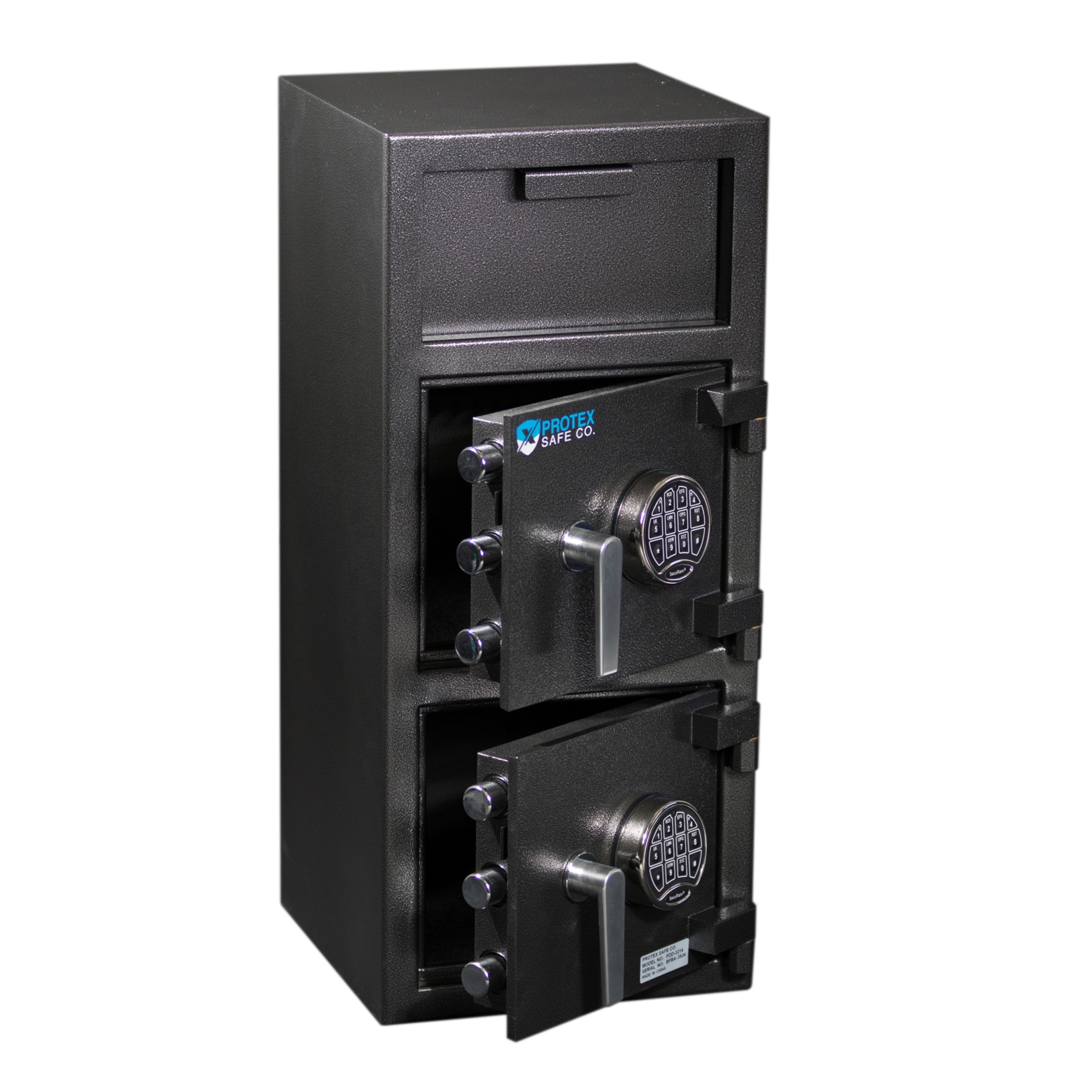 Protex FDD-3214 Safe - B-rated Narrow Dual Compartment Depository Safe ...