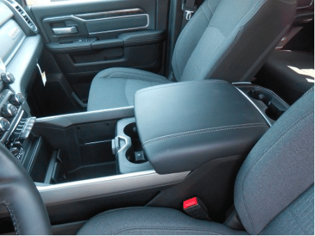 Console Vault Ram 1500/2500/3500 Center Console Truck Safe: 2019-2024 (3.89" max fill line)