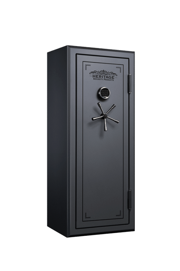 Heritage 24 Gun Fire and Water Safe with E-Lock, Silver Santex