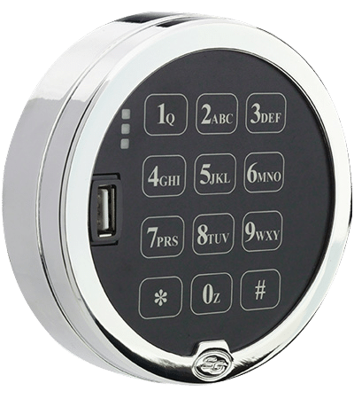 S&G Digital Platform 3006-102 - Pivot Bolt and Satin Chrome Keypad Kit