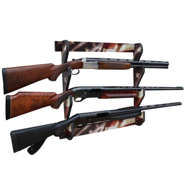 Rush Creek AMERICANA 3 GUN WALL RACK