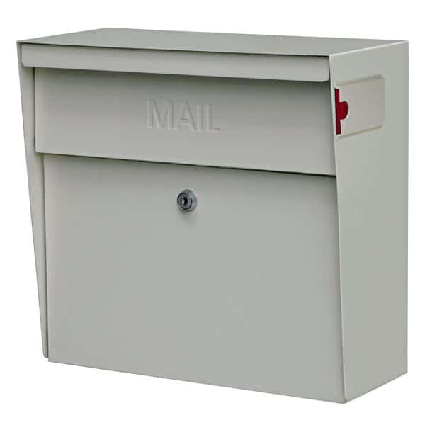 MailBoss 7169 Metro Wall Mount Locking Mailbox - White