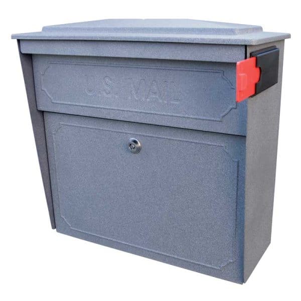 MailBoss 7171 Townhouse Wall Mount Locking Mailbox - Granite