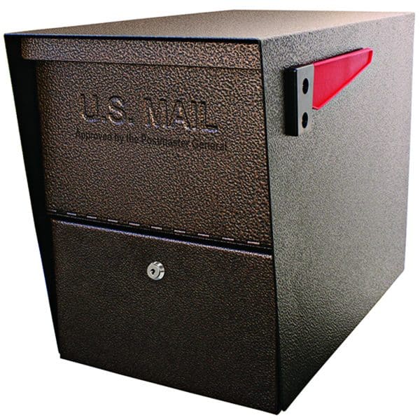 MailBoss 7208 Package Master Locking Security Mailbox - Bronze
