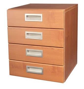 Gardall Four Drawer Wooden Storage/Jewelry Cabinet