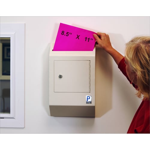 Protex WDB-110 Safe - Wall-Mount Locking - Payment Drop Box