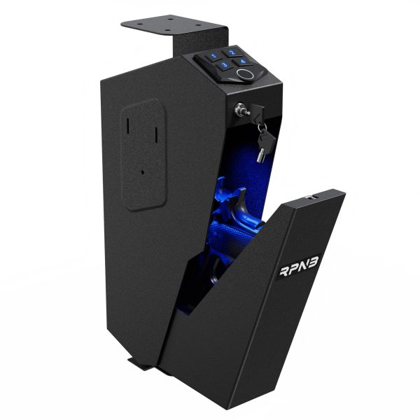 RPNB RP311F Desk Mounted Handgun Safe with Biometric Lock